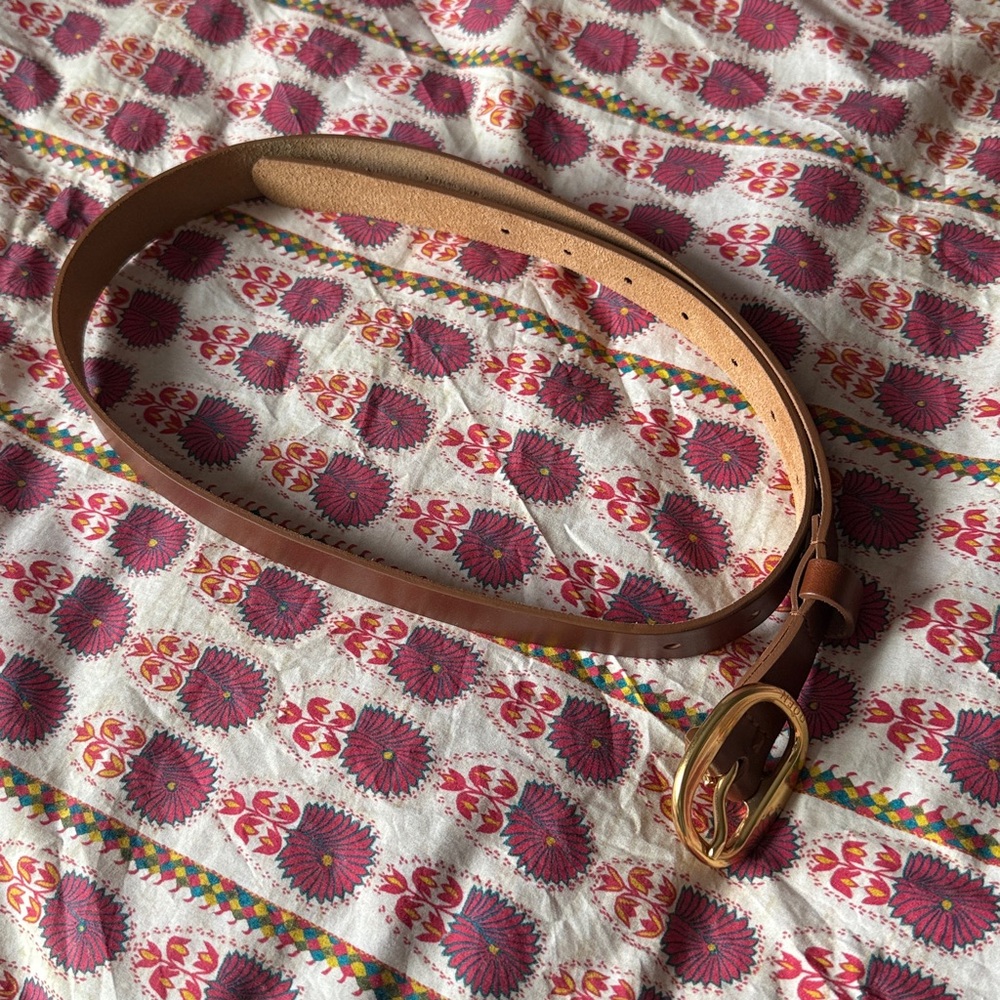 DOEN Wyatt Belt -- BRANDY Size S/M - like new - Picture 4 of 5